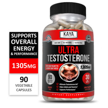Ultra Testosterone Booster Increase Energy, Improve Muscle Strength & Growth 90 Capsule