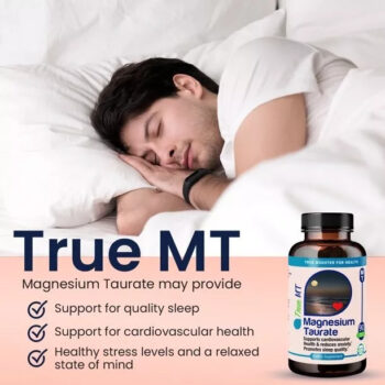 Magnesium Taurate Supplements/Supports Cardiovascular Health and Reduces Anxiety 1500 mg 90 Capsules.